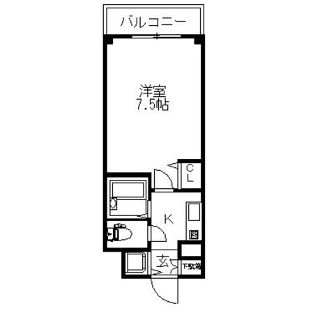 コスモス天神の物件間取画像